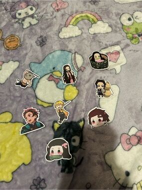 Demon slayer stickers (8 stickers)
